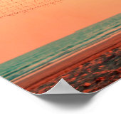 Volleybal ontmoet me op het net poster (Hoek)