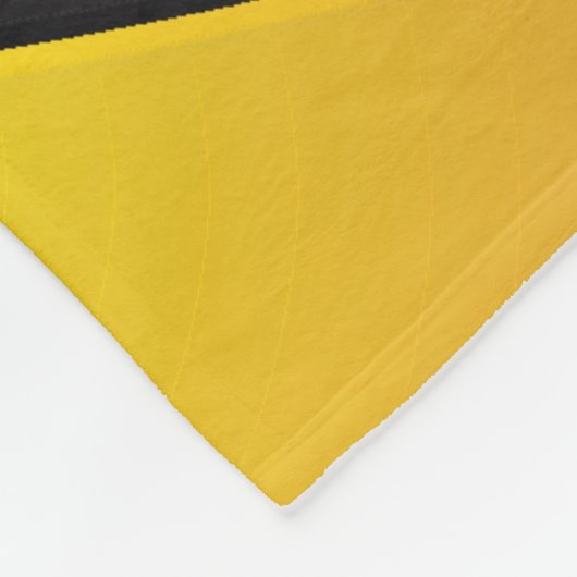 Volleybal 🏐 ontwerp - Geel, Wit, Zwart Fleece Deken (Hoek)