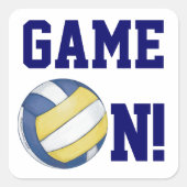 Volleybal op Sticker (Voorkant)