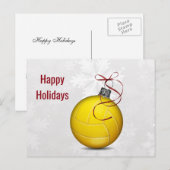 volleybal ornament Holiday Cards Feestdagenkaart (Voorkant / Achterkant)