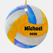 Volleybal Ornament, Ornament, Kinder Sport Keramisch Ornament (Achterkant)