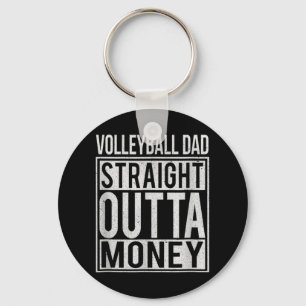 Volleybal pa Straight Outta Money I Sleutelhanger