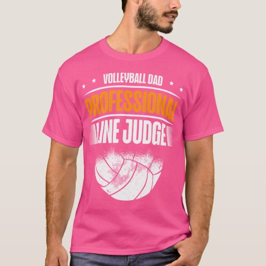 Volleybal Papa Professionele Lijn Rechter Grappig T-shirt (Voorkant)