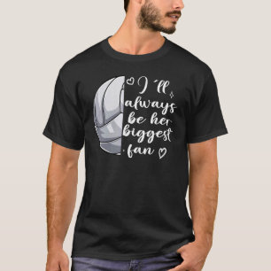 Volleybal papa Volleyball mama Ik zal altijd haar  T-shirt