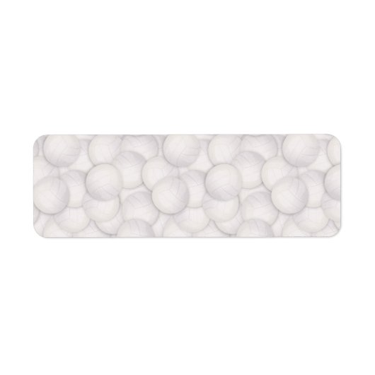 Volleybal patroon Adresetiketten Etiket (Voorkant)