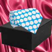 Volleybal patroon blauw stropdas