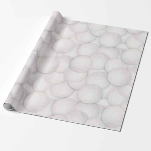 Volleybal patroon inpakpapier (Uitgerold)