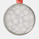 Volleybal Patroon Kerst Ornament (Voorkant)