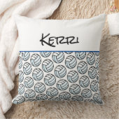 Volleybal Patroon Speler NAAM Sport Net Ball Fun Kussen (Deken)