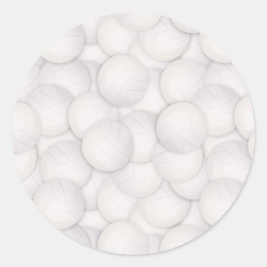 Volleybal Patroon Stickers (Voorkant)