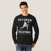 Volleybal Pensioen Smash - Gepensioneerd spelen va T-shirt (Voorkant volledig)