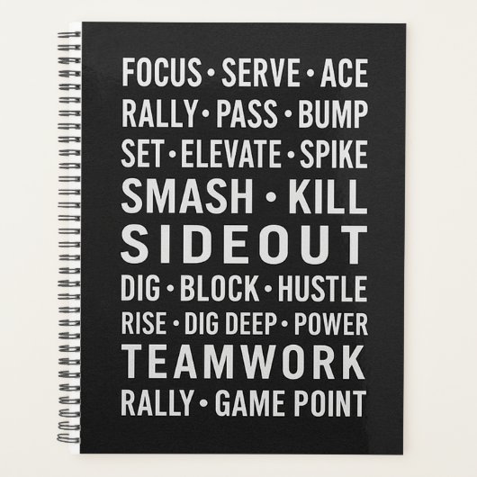 Volleybal Planner, Motiverende Spelsequenties Planner (Voorkant)