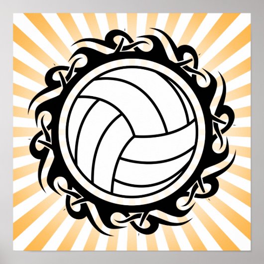 volleybal poster (Voorkant)