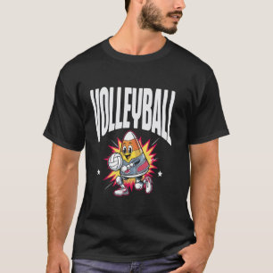 Volleybal Prettige Halloweenavond T-shirt