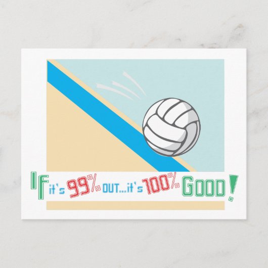 Volleybal...regels! Briefkaart (Voorkant)