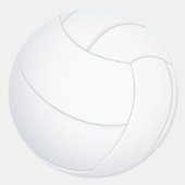 volleybal ronde sticker (Voorkant)