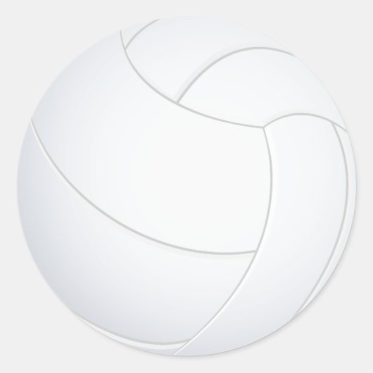 volleybal ronde sticker (Voorkant)