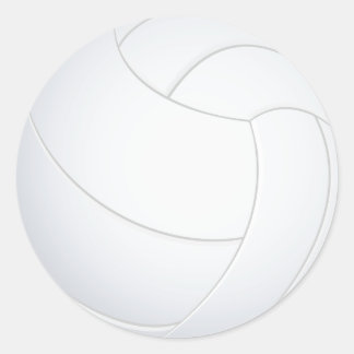 volleybal ronde sticker