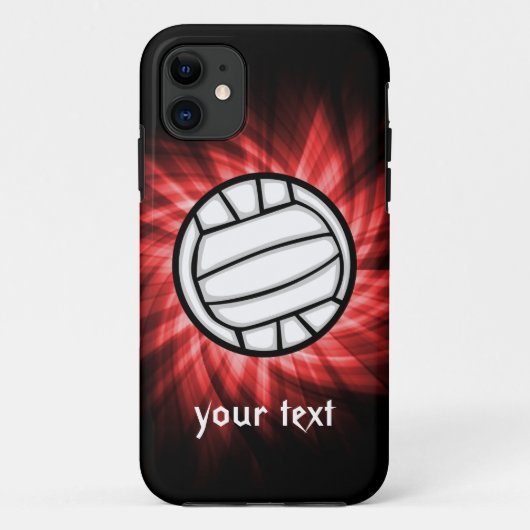 Volleybal, rood Case-Mate iPhone case (Achterkant)