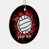 Volleybal, rood keramisch ornament (Rechts)
