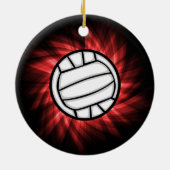 Volleybal, rood keramisch ornament (Achterkant)