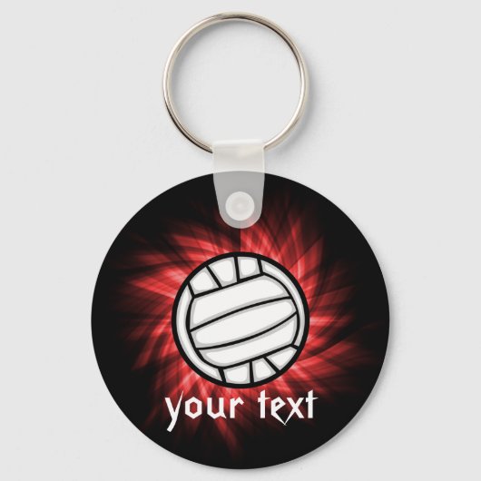 Volleybal, rood sleutelhanger (Voorkant)