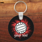 Volleybal, rood sleutelhanger (Voorkant)