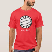 Volleybal; Rood T-shirt (Voorkant)