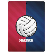 Volleybal; Rood, Wit, en Blauw Klembord (Achterkant)
