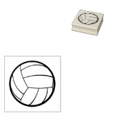 volleybal rubberstempel (Gestempeld)