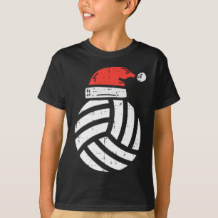 Volleybal Santa Hat Kerstmis Xmas Sport Speler C T-shirt