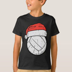 Volleybal Santa Hat Sport Kerstmis Kerstmis T-shirt