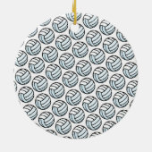 Volleybal School Team Sport Speler NUMMER Fun Keramisch Ornament (Achterkant)