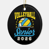 Volleybal Senior 2026 Keramisch Ornament (Links)
