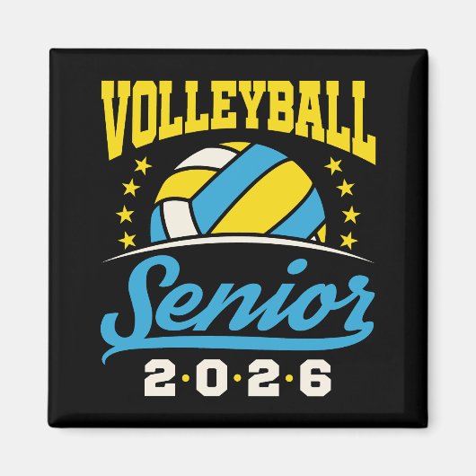 Volleybal senior 2026 magneet (Voorkant)