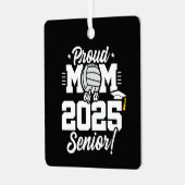 Volleybal Senior Class 2025 Afstuderen Trots Mam Metalen Ornament (Voorkant links)