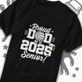 Volleybal Senior Class 2025 Afstuderen Trots Pap T-shirt