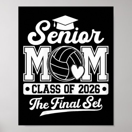 Volleybal Senior Moeder De Finale Set Cl Van 2026 Poster (Voorkant)