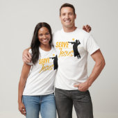 Volleybal Serve Jesus Christelijk T-shirt (Unisex)