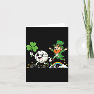 Volleybal Shamrock Clover St. Patrick's Dag Dames Kaart