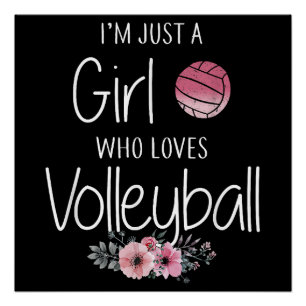 Volleybal Shirt voor meisjes Tiener Vrouwen Schatt Perfect Poster
