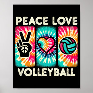 Volleybal Shirt voor Tiener Vrouwen Meisjes Vrede Poster
