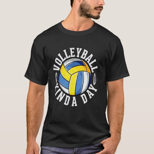 Volleybal soort dag t-shirt (Voorkant)