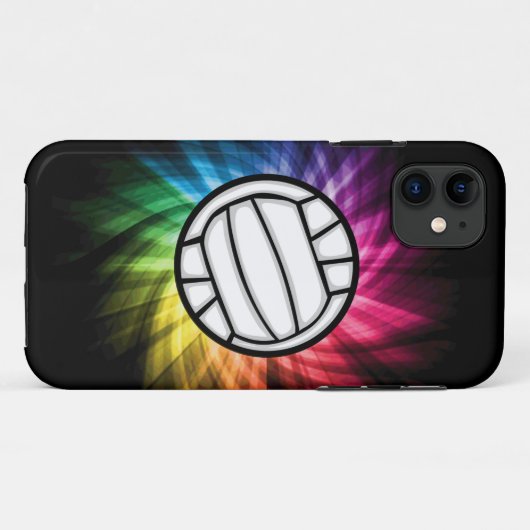 Volleybal; Spectrum Case-Mate iPhone Case (Achterkant (horizontaal))