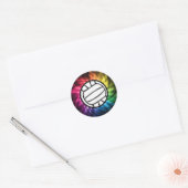 Volleybal; Spectrum Ronde Sticker (Envelop)
