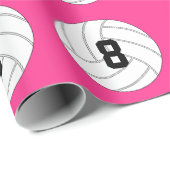 Volleybal Speler Jersey Nummer & Team Kleur Sport Cadeaupapier (Rol Hoek)