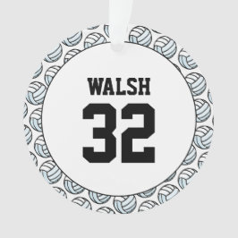 Volleybal Speler NAAM Nummer Sport Net Plezier Ornament
