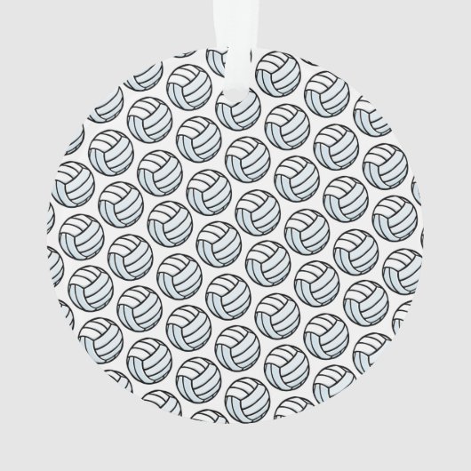 Volleybal Speler NAAM Sport Net Team Keepsake Ornament (achterkant)