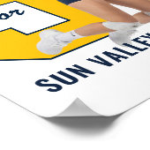 Volleybal Speler Nummer Aangepaste Foto Sport Poster (Hoek)