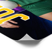 Volleybal Speler Team Foto Aangepaste Sport Senior Poster (Hoek)